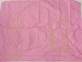 Baby Pink Embroidery Blouse Fabric – Designer Half Pattu Material (1.25 Meter)