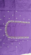 Elegant  Maggam Work Blouse Material with Handcrafted  Embroidery
