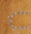 Elegant  Maggam Work Blouse Material with Handcrafted  Embroidery