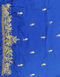 Elegant  Maggam Work Blouse Material with Handcrafted  Embroidery