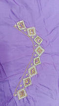 Elegant  Maggam Work Blouse Material with Handcrafted  Embroidery