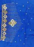 Elegant  Maggam Work Blouse Material with Handcrafted  Embroidery