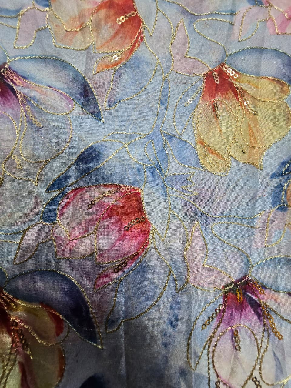 Position Print Blouse Piece – Designer Fabric | 1 Meter