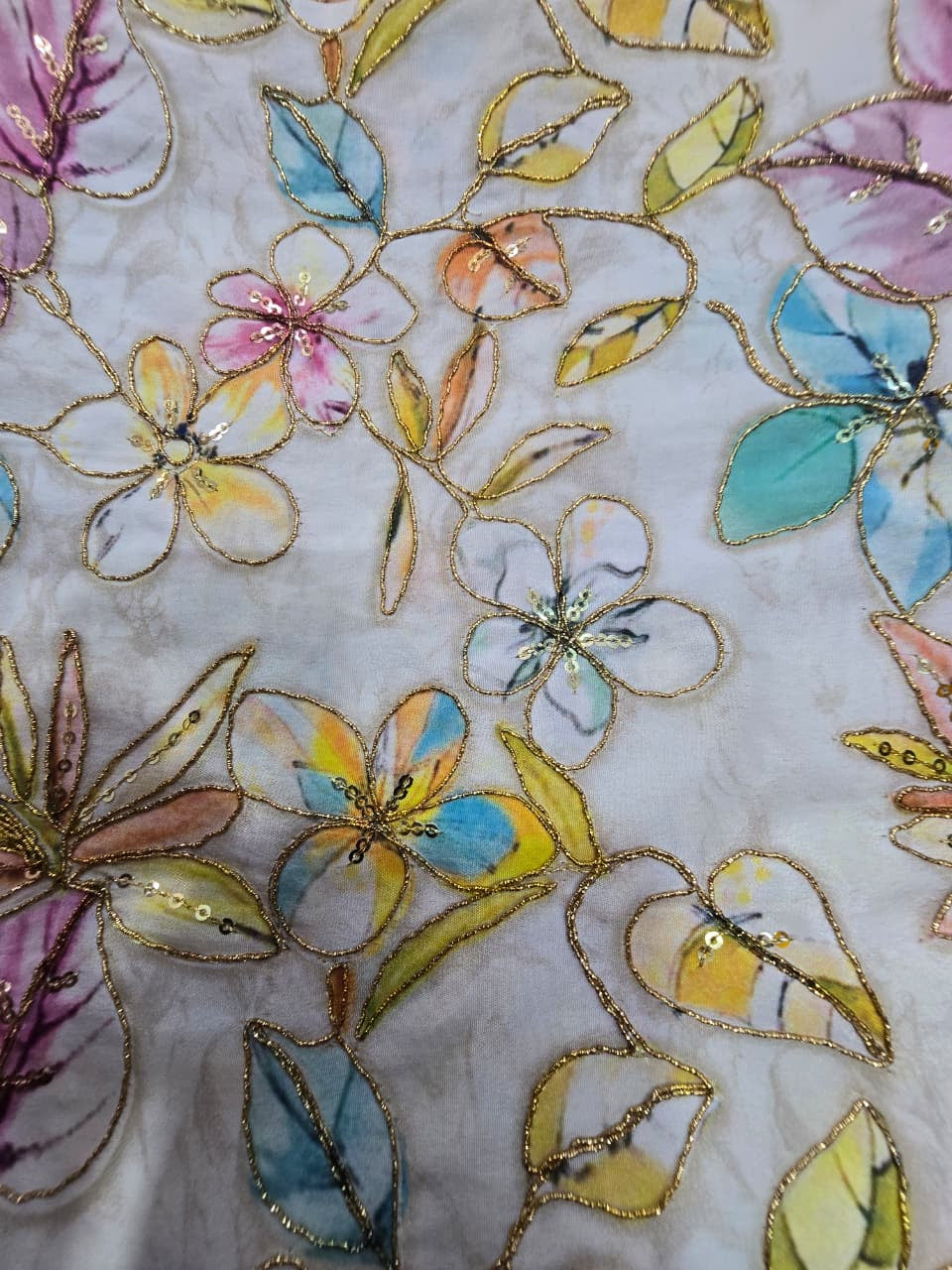 Position Print Blouse Piece – Designer Fabric | 1 Meter