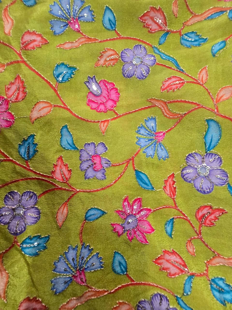 Position Print Blouse Piece – Designer Fabric | 1 Meter