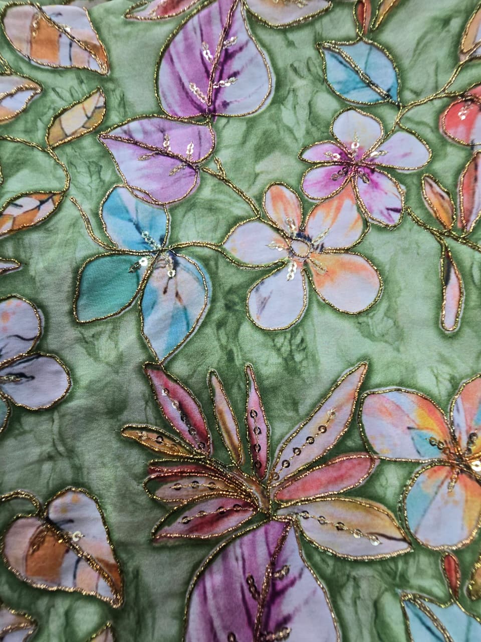 Position Print Blouse Piece – Designer Fabric | 1 Meter