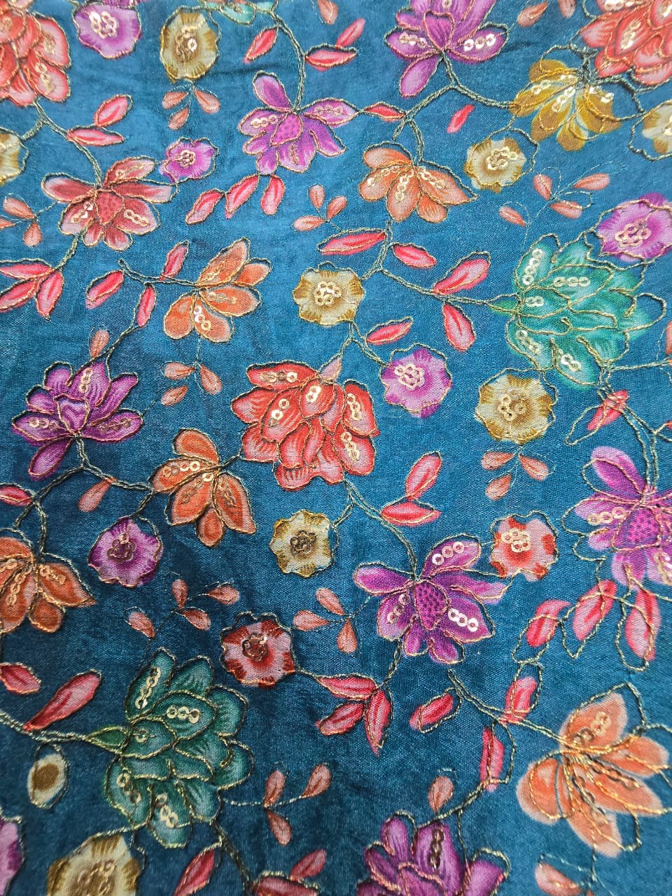 Position Print Blouse Piece – Designer Fabric | 1 Meter