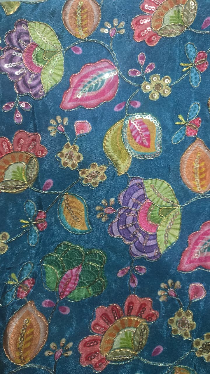 Position Print Blouse Piece – Designer Fabric | 1 Meter