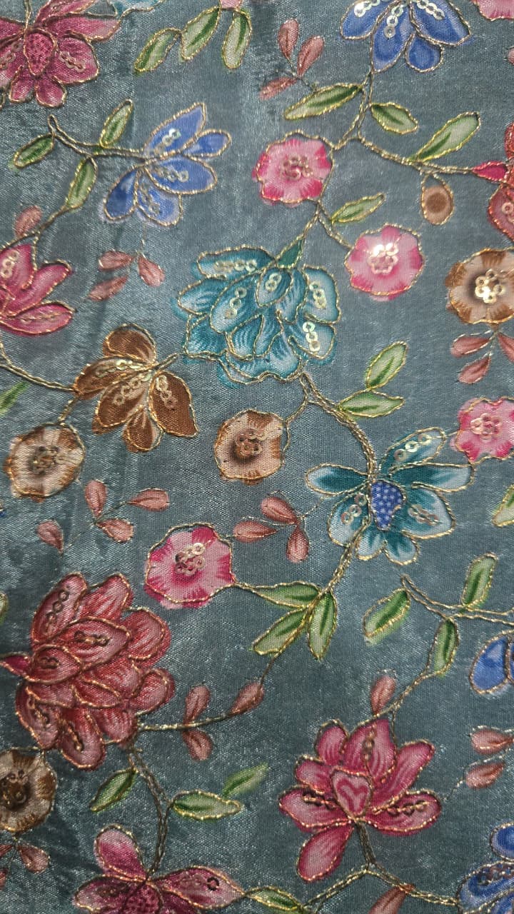 Position Print Blouse Piece – Designer Fabric | 1 Meter