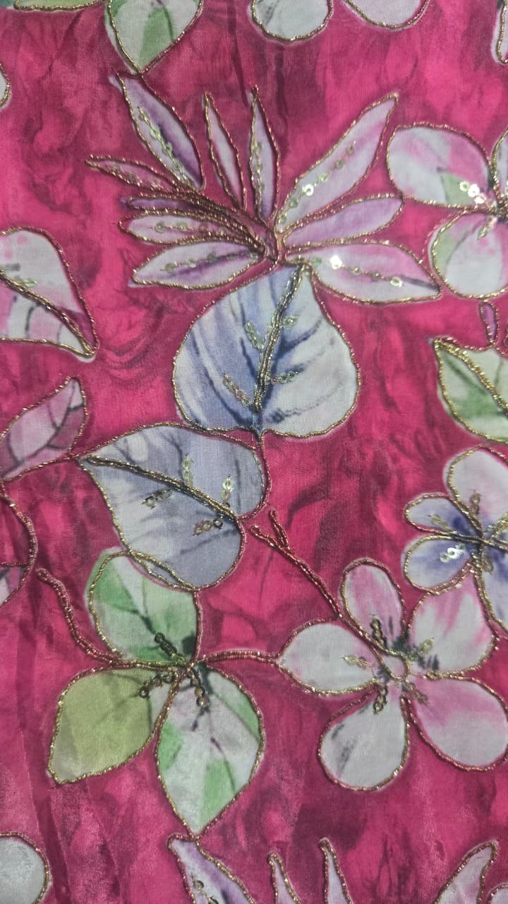 Position Print Blouse Piece – Designer Fabric | 1 Meter