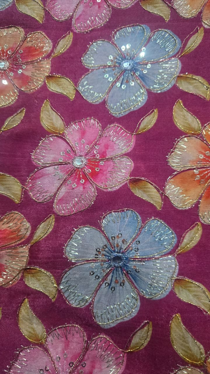 Position Print Blouse Piece – Designer Fabric | 1 Meter