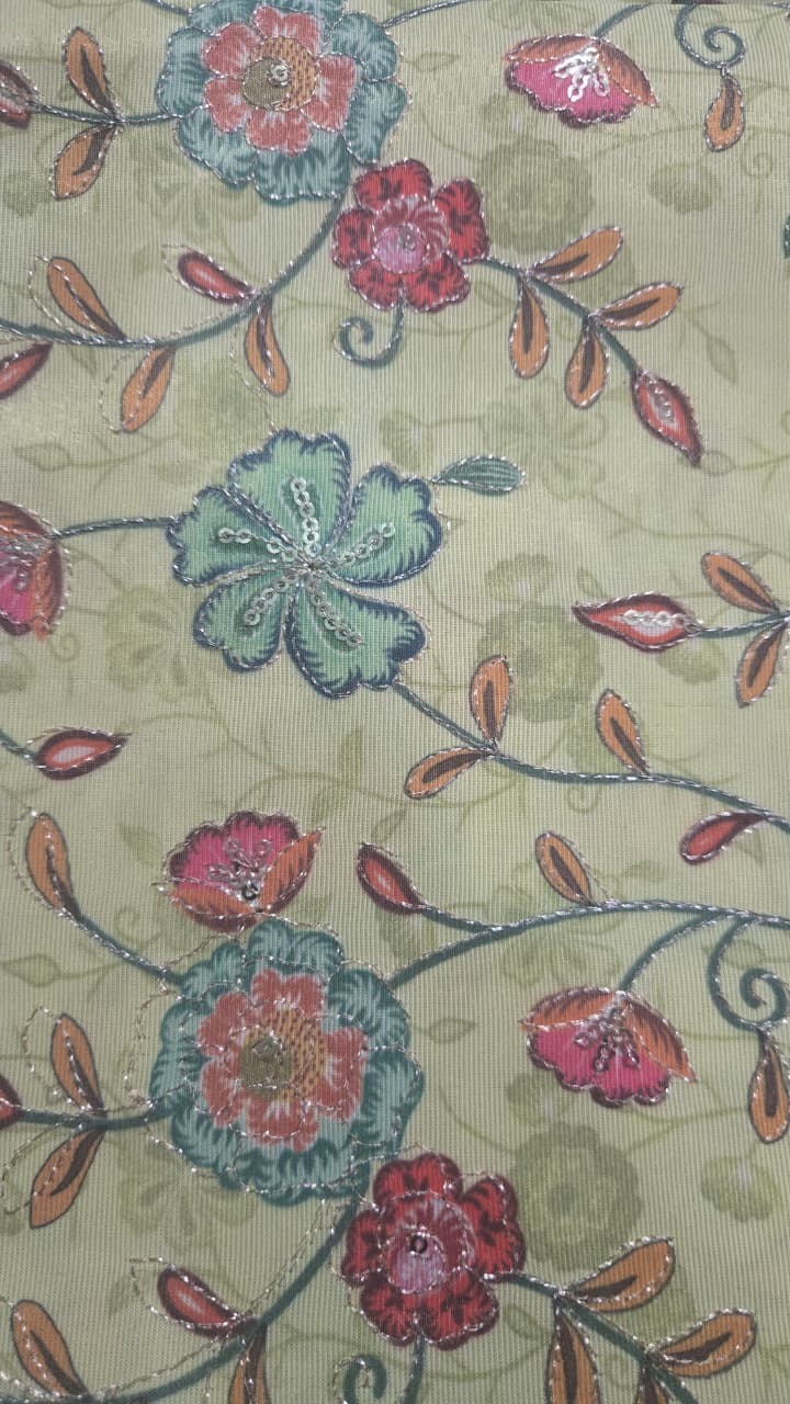 Position Print Blouse Piece – Designer Fabric | 1 Meter
