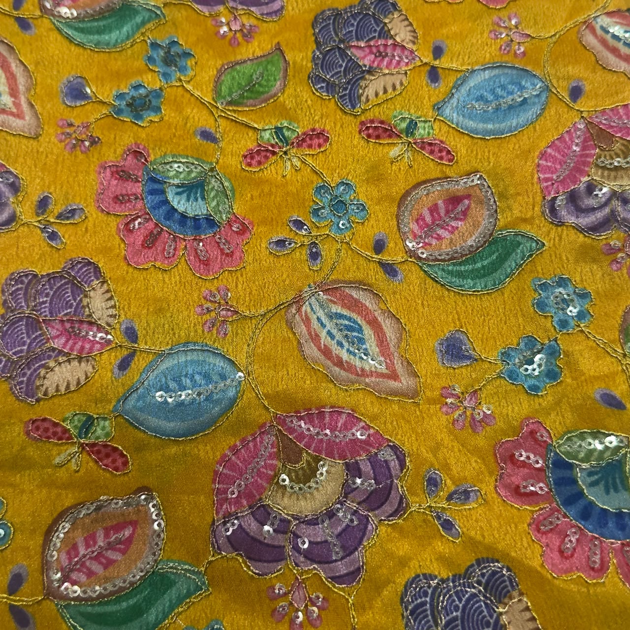 Position Print Blouse Piece – Designer Fabric | 1 Meter