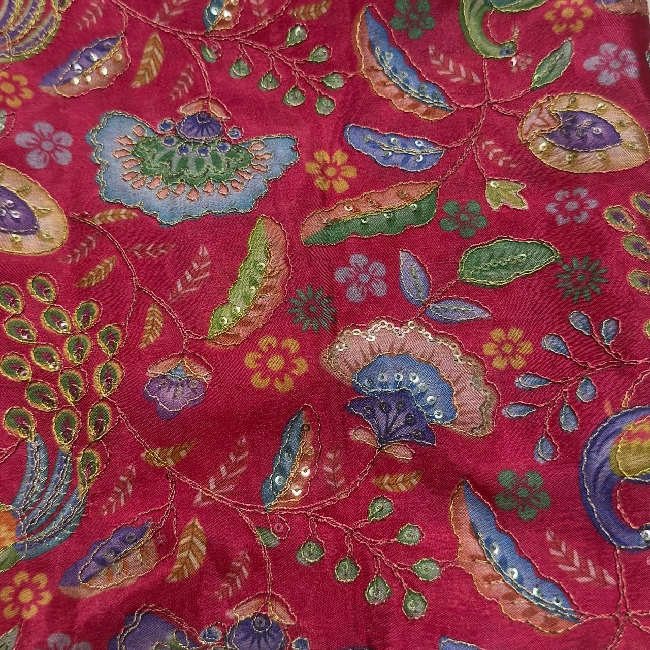 Position Print Blouse Piece – Designer Fabric | 1 Meter