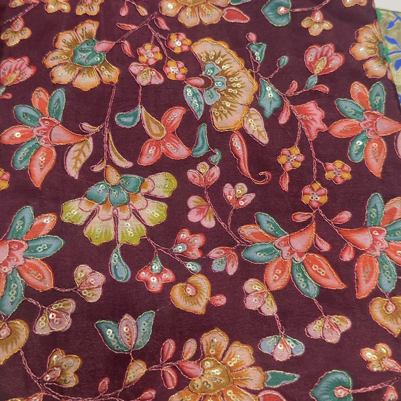 Position Print Blouse Piece – Designer Fabric | 1 Meter