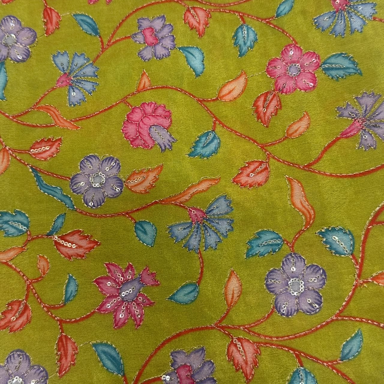 Position Print Blouse Piece – Designer Fabric | 1 Meter