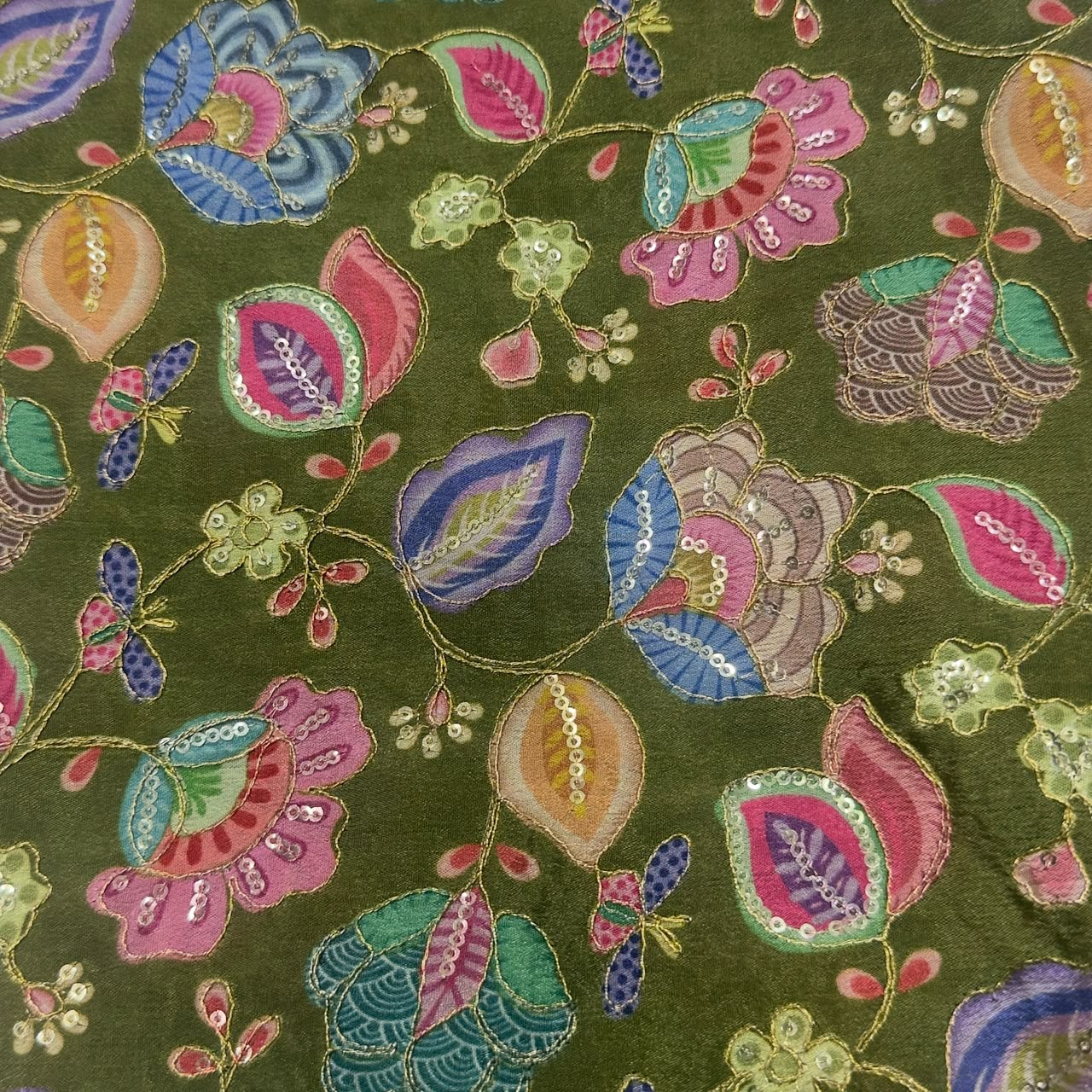 Position Print Blouse Piece – Designer Fabric | 1 Meter