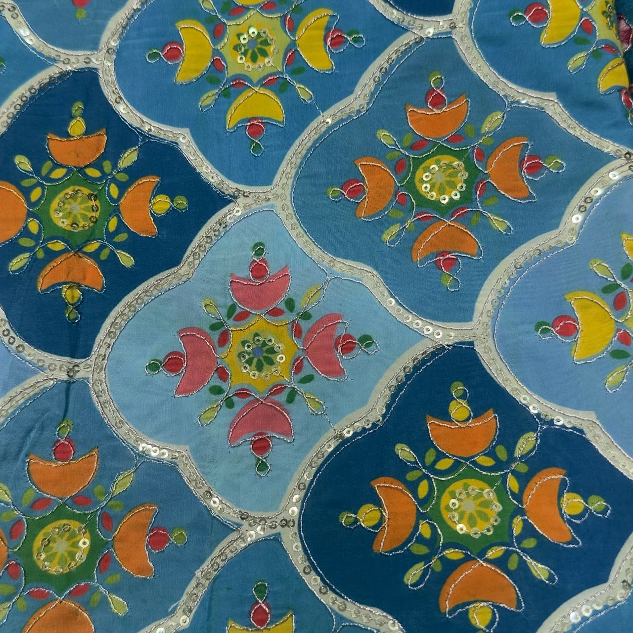 Position Print Blouse Piece – Designer Fabric | 1 Meter