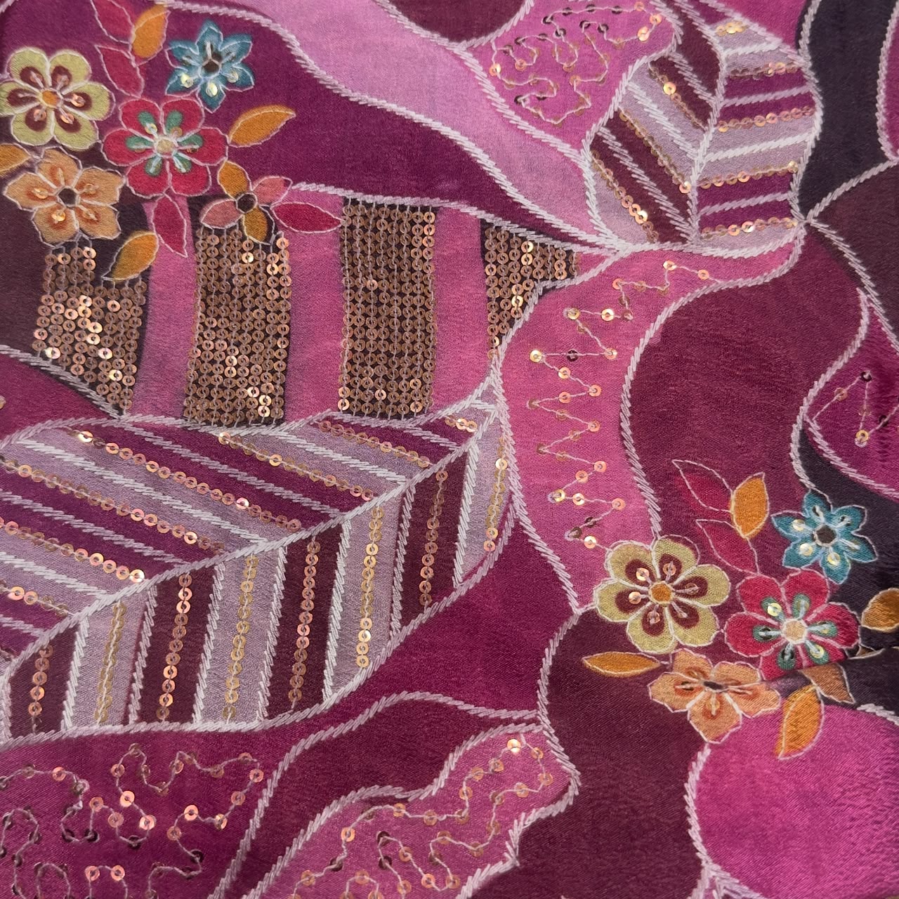Position Print Blouse Piece – Designer Fabric | 1 Meter