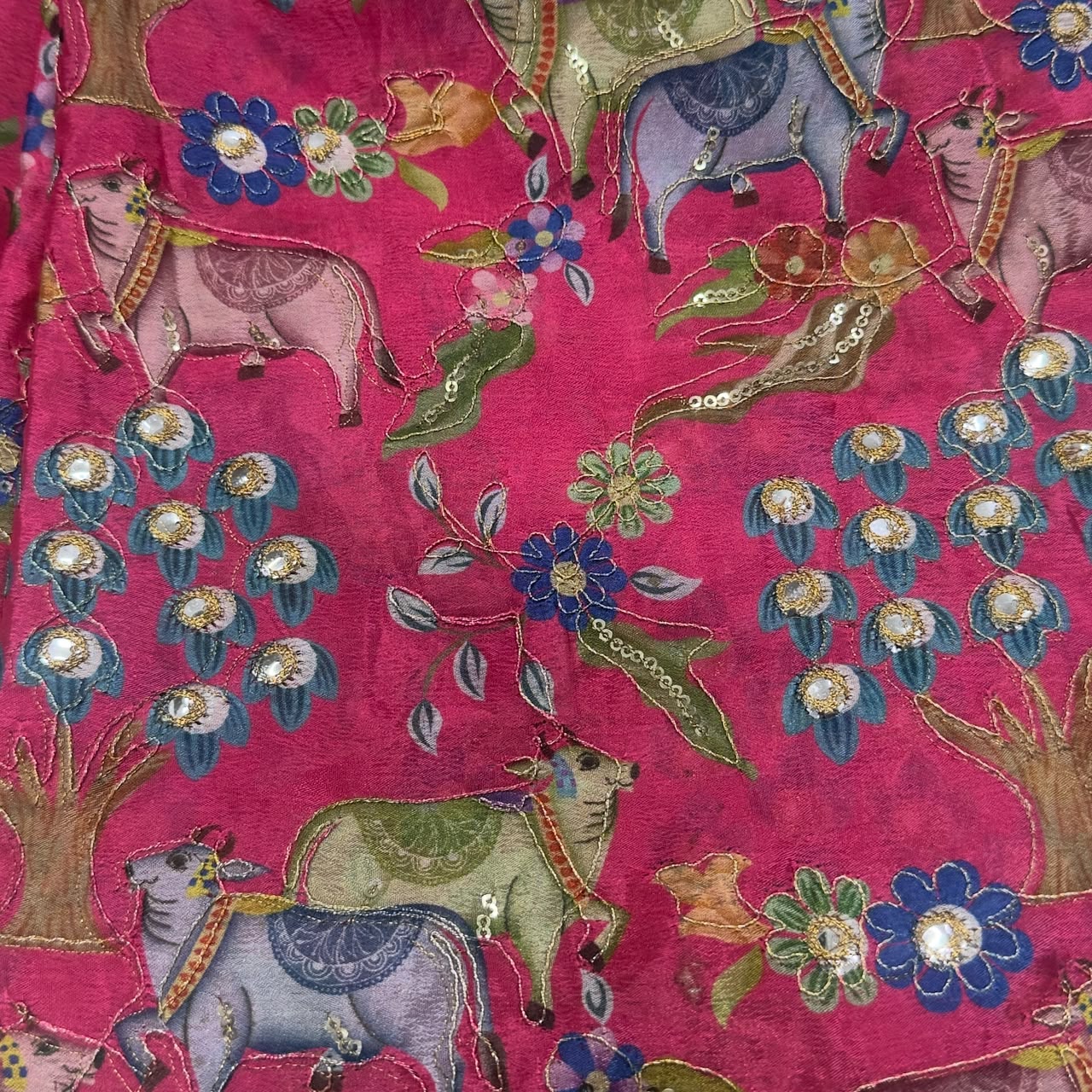 Position Print Blouse Piece – Designer Fabric | 1 Meter