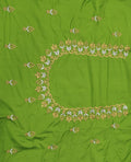 Embroidery Blouse Fabric – Designer Half Pattu Blouse Material (1.25 Meter)
