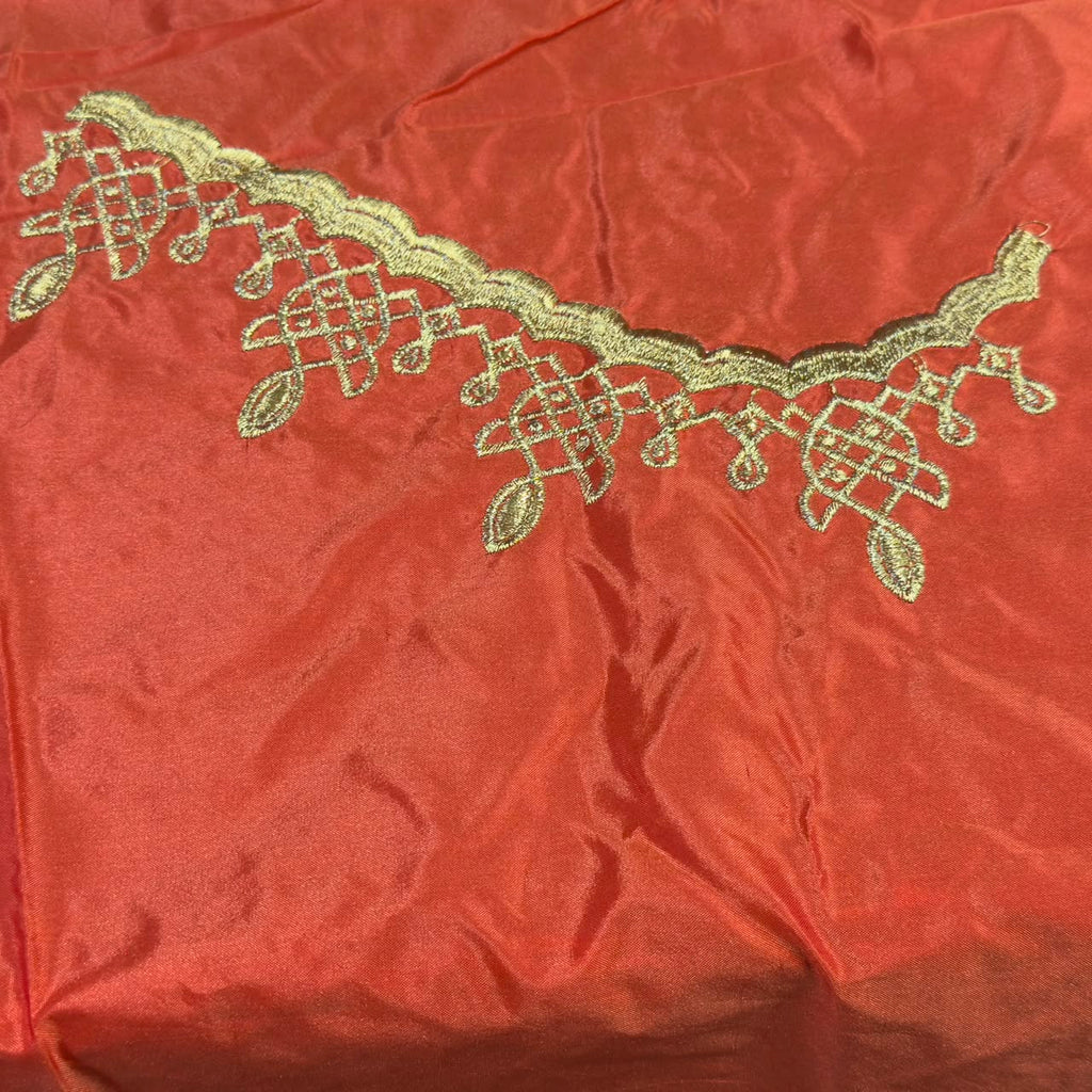 Embroidery Blouse Fabric – Designer Half Pattu Blouse Material (1.25 Meter) emb01