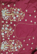 Embroidery Blouse Fabric – Designer Half Pattu Blouse Material (1.25 Meter)