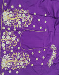 Embroidery Blouse Fabric – Designer Half Pattu Blouse Material (1.25 Meter)