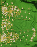 Embroidery Blouse Fabric – Designer Half Pattu Blouse Material (1.25 Meter)