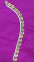 Embroidery Blouse Fabric – Designer Half Pattu Blouse Material (1.25 Meter)
