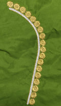 Embroidery Blouse Fabric – Designer Half Pattu Blouse Material (1.25 Meter)