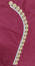 Embroidery Blouse Fabric – Designer Half Pattu Blouse Material (1.25 Meter)