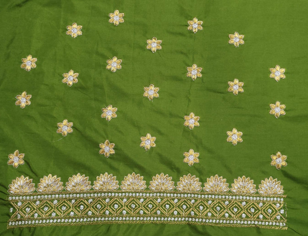 Embroidery Blouse Fabric – Designer Half Pattu Blouse Material (1.25 Meter) (Copy)
