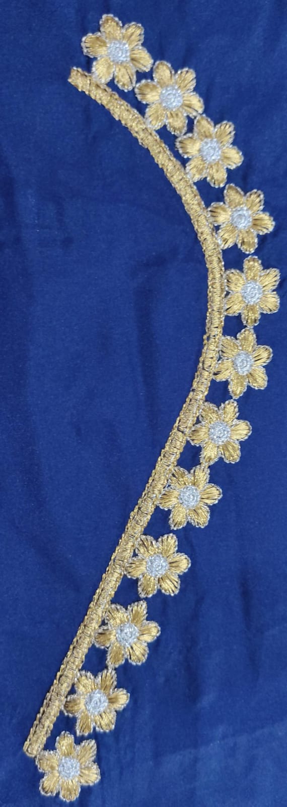 Embroidery Blouse Fabric – Designer Half Pattu Blouse Material (1.25 Meter)