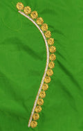 Embroidery Blouse Fabric – Designer Half Pattu Blouse Material (1.25 Meter)