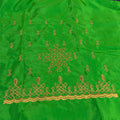 Embroidery Blouse Fabric – Designer Half Pattu Blouse Material (1.25 Meter) emb01