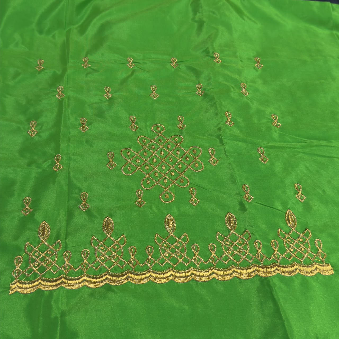 Embroidery Blouse Fabric – Designer Half Pattu Blouse Material (1.25 Meter) emb01