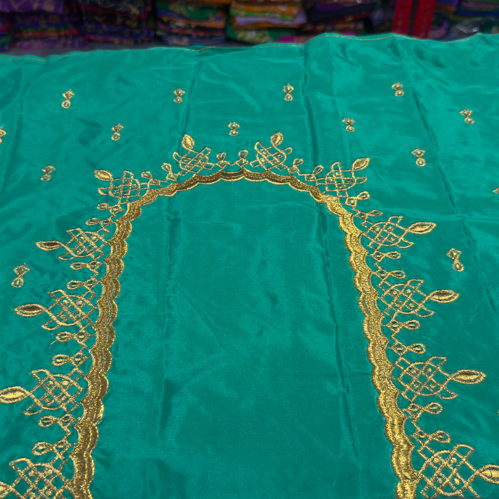 Embroidery Blouse Fabric – Designer Half Pattu Blouse Material (1.25 Meter) emb01