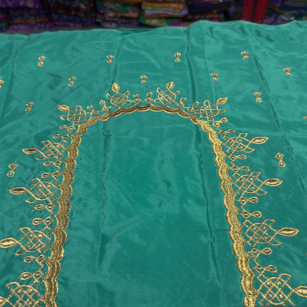 Embroidery Blouse Fabric – Designer Half Pattu Blouse Material (1.25 Meter) emb01