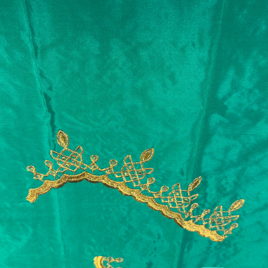 Embroidery Blouse Fabric – Designer Half Pattu Blouse Material (1.25 Meter) emb01