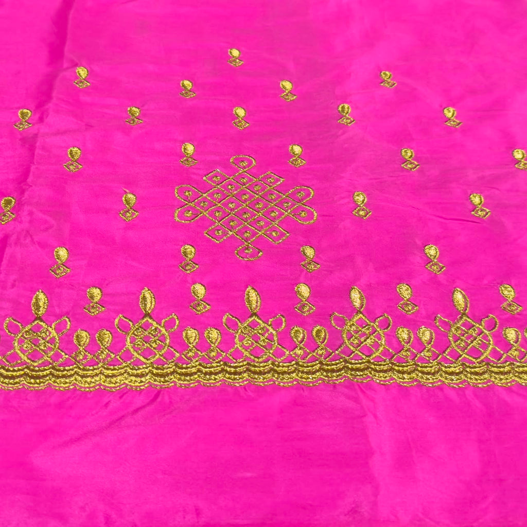 Embroidery Blouse Fabric – Designer Half Pattu Blouse Material (1.25 Meter) emb01