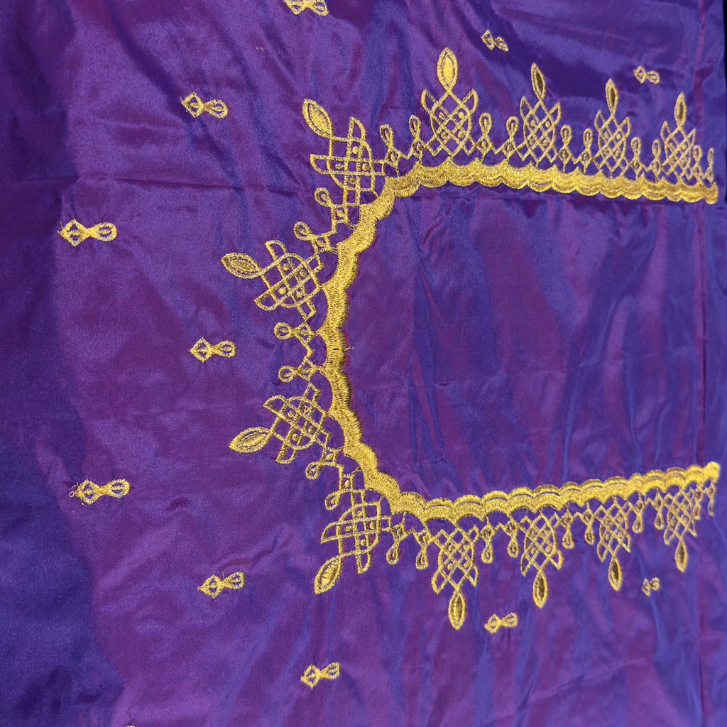 Embroidery Blouse Fabric – Designer Half Pattu Blouse Material (1.25 Meter) emb01